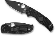Spyderco Native 5 Folding Knife - 3 Plain Black Drop Point Blade - Spyderco