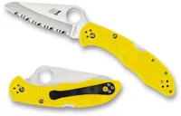 Spyderco Salt 2 Folding Knife - 3 Fully Serrated Sheepsfoot Blade - Spyderco
