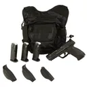 Smith and Wesson M&P9 M2.0 Metal Bundle Black 9mm 4.2 Ported Barrel 17-Rounds w/ 4 Mags  Bug Out Bag - Smith & Wesson
