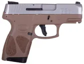 Taurus G2S Stainless / Coyote Brown 9mm 3.25 Barrel 7-Rounds - Taurus