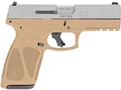 Taurus G3 Flat Dark Earth / Stainless 9mm 4 Barrel 17-Rounds 2 Mags - Taurus