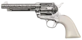 Taylors and Co 1873 Cattle Brand Stainless .45 Colt 5.5 Barrel 6-Rounds White Grips - Taylors and Company