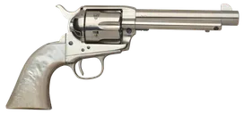 Taylors and Co 1873 Cattleman Nickel .45 LC 5.5 Barrel 6-Rounds Ivory Grips - Taylors and Company