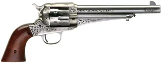 Taylors and Co 1875 Army Outlaw Stainless .357 Mag 7.5 Barrel 6-Rounds White Engraved - Taylors and Company