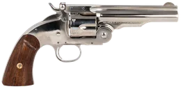 Taylors and Co Schofield Top Break Nickel .45 Colt 5 Barrel 6-Rounds - Taylors and Company