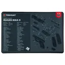 TekMat Cleaning Mat 11x17 Ruger Max 9 Diagram - TekMat