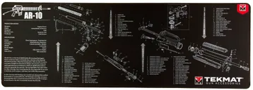 TekMat Ultra Mat 15x44 AR-10 Diagram - TekMat