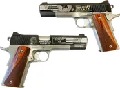 Kimber Custom II Two Tone Black/ Stainless 45ACP 5 Barrel 7-Rounds Trump / Pence GrabAGun Exclusive - Kimber