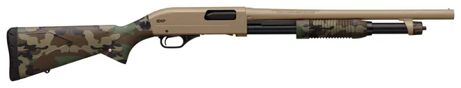 Winchester SXP Defender Woodland / Flat Dark Earth 12 GA 18 Barrel 3-Chamber 5-Rounds - Winchester