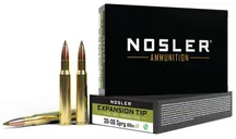 Nosler 30-06 Springfield 168 grain E-Tip Lead-Free Rifle Ammo, 20/Box - 40036 - Nosler