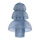 OTTO Small 3-Flanged Long Stem Replacement Eartip, Blue Pack of 10 - Otto Engineering