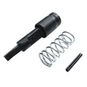 Forward Controls Design Circle Serrated Low Drag Forward Assist, Black - Forward Controls Design
