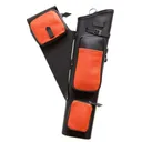 Neet NT-2300 Leather Target Quiver Black with Orange Pockets RH - Neet