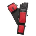 Neet NT-2300 Leather Target Quiver Black with Red Pockets RH - Neet