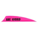 AAE Hybrid 2.0 Shield Cut Vanes Hot Pink 50 pk. - AAE Archery