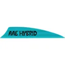 AAE Hybrid 2.0 Shield Cut Vanes Teal 50 pk. - AAE Archery