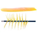 Trueflight Spiral Wrap Flu-Flu Feathers Yellow RW 100 pk. - Trueflight