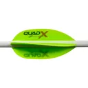 Flex Fletch Quad X Vanes Cosmic Green 50 pk. - Flex-Fletch