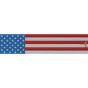 White Water Archery Reflective Arrow Wraps American Flag 5 in. x 1.125 in. 15 pk. - White Water Archery