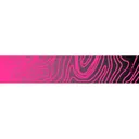 White Water Archery Topo Fade Arrow Wraps Hot Pink 5 in. x 1.125 in. 15 pk. - White Water Archery