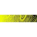 White Water Archery Topo Fade Arrow Wraps Yellow 5 in. x 1.125 in. 15 pk. - White Water Archery