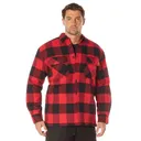 Rothco Buffalo Plaid Quilted Lined Jacket - Red, 3X-Large - Rothco