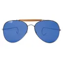 Rothco Aviator Air Force Style Sunglasses - Blue, Packaging Military Printed Case Box - Rothco
