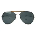 Rothco Aviator Air Force Style Sunglasses - Smoke, Packaging Military Printed Case Box - Rothco