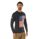 Rothco Us Flag Long Sleeve T-Shirt - Red - White - Blue, Small - Rothco