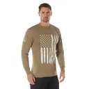 Rothco Us Flag Long Sleeve T-Shirt - Coyote Brown, 2X-Large - Rothco
