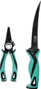 Danco Pro Series 7" Fillet Knife & Pliers Combo Pack, Seafoam - PFK-P-010 - Danco