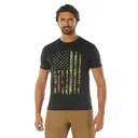 Rothco Distressed Us Flag Athletic Fit T-Shirt - Camo, Small - Rothco