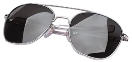 Rothco G.I. Type Aviator Sunglasses - Chrome - Smoke, 58 Mm - Rothco