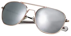 Rothco G.I. Type Aviator Sunglasses - Gold - Mirror, 58 Mm - Rothco