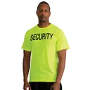 Rothco 2-Sided Security T-Shirt - Safety Green, Medium - Rothco