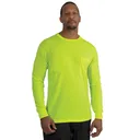 Rothco Moisture Wicking Long Sleeve Pocket T-Shirt - Safety Green, 3X-Large - Rothco