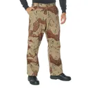 Rothco Relaxed Fit Zipper Fly Bdu Pants - 6-Color Desert Camo, 2X-Large - Rothco