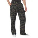 Rothco Relaxed Fit Zipper Fly Bdu Pants - Tiger Stripe Camo, Large - Rothco