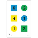 Action Target Discretionary Command Version 4-B Training Target 23" x 35", Black/Blue/Red/Yellow - Action Target