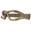 Rothco Ansi Rated Tactical Goggles - Coyote Brown - Clear - Rothco