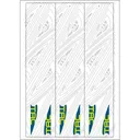 TAC Vanes Arrow Specific Wraps White Size F 5.5 13 pk. - TAC Vanes