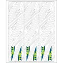 TAC Vanes Arrow Specific Wraps White Size H 5.5 13 pk. - TAC Vanes