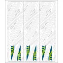 TAC Vanes Arrow Specific Wraps White Size I 5.5 13 pk. - TAC Vanes