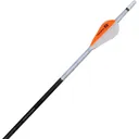 NAP Quikfletch Twister Fletch Rap White and Orange 2 in. - New Archery Products