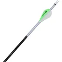NAP Quikfletch Quickspin 4 Fletch Rap White and Green 2 in. - New Archery Products