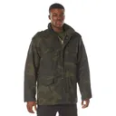 Rothco M-65 Field Jacket - Midnight Woodland Camo, Medium - Rothco