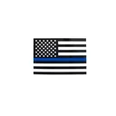 Rothco Transparent Thin Blue Line Flag Decal - Large - Rothco