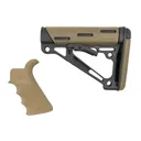 Hogue Overmolded Beavertail Grip and Collapsible Buttstock Kit for AR-15/M16 - 15355 - Hogue