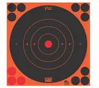 Pro-Shot Splatter Shot 8" - Orange Bull's-Eye Target - Peel and Stick - 6 Pack - 8B-ORNG-6PK - Pro-Shot