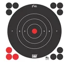 Pro-Shot Splatter Shot 12" White Bull's-Eye Target - Tag Paper - 5 Pack - 12B-WHTE-TG - Pro-Shot